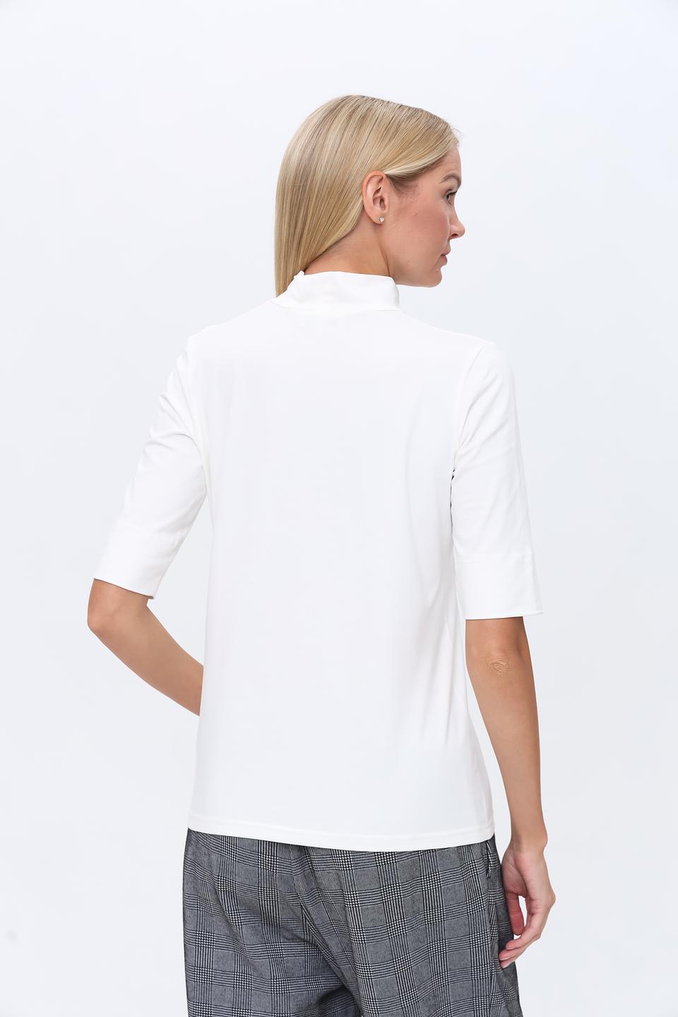 Водолазка SE Stenau белая с коротким рукавом