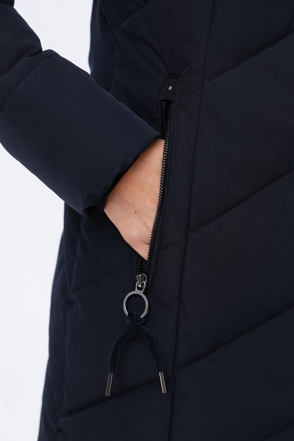 Куртка District стеганая тёмно-синяя