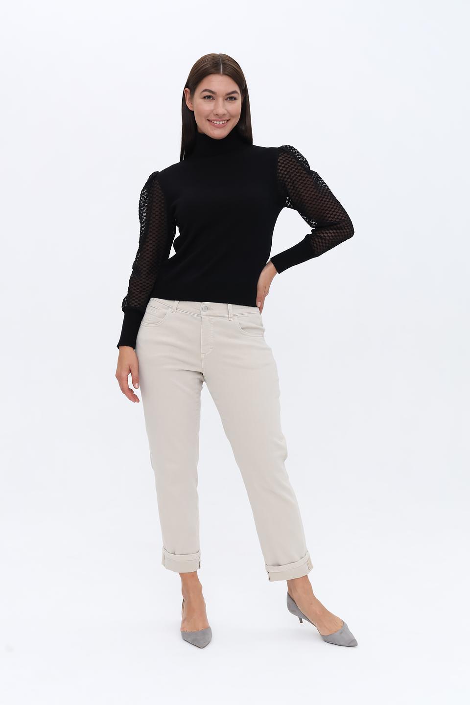 Водолазка Catnoir с сетчатыми рукавами