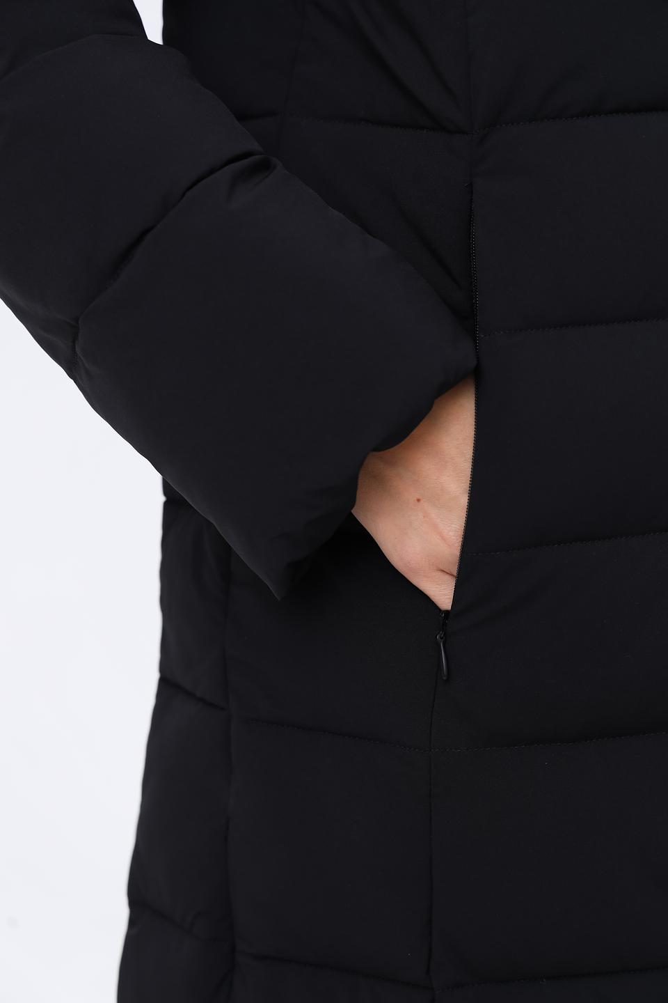 Пальто Cinque стеганое чёрное