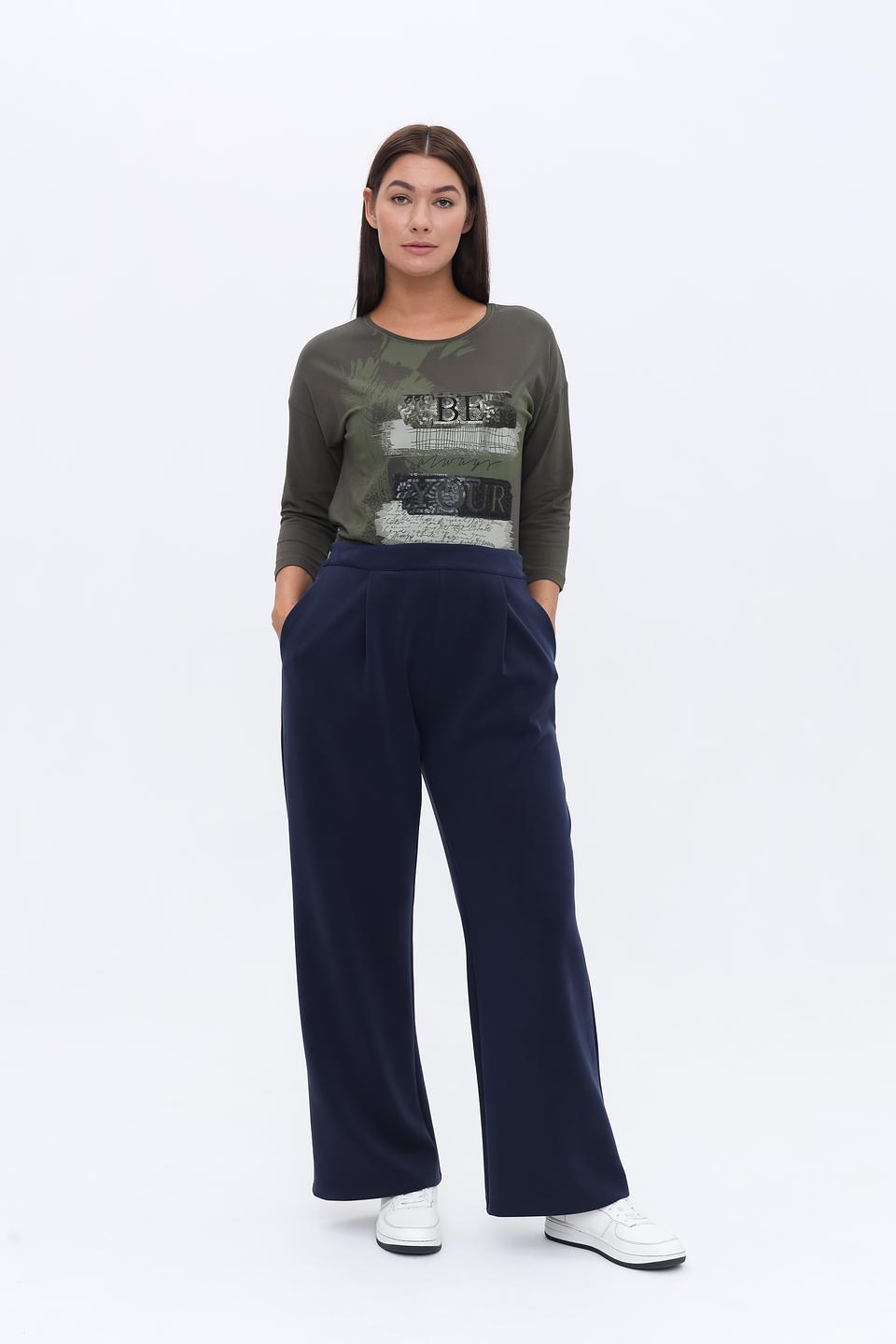 Брюки палаццо You Just White синие