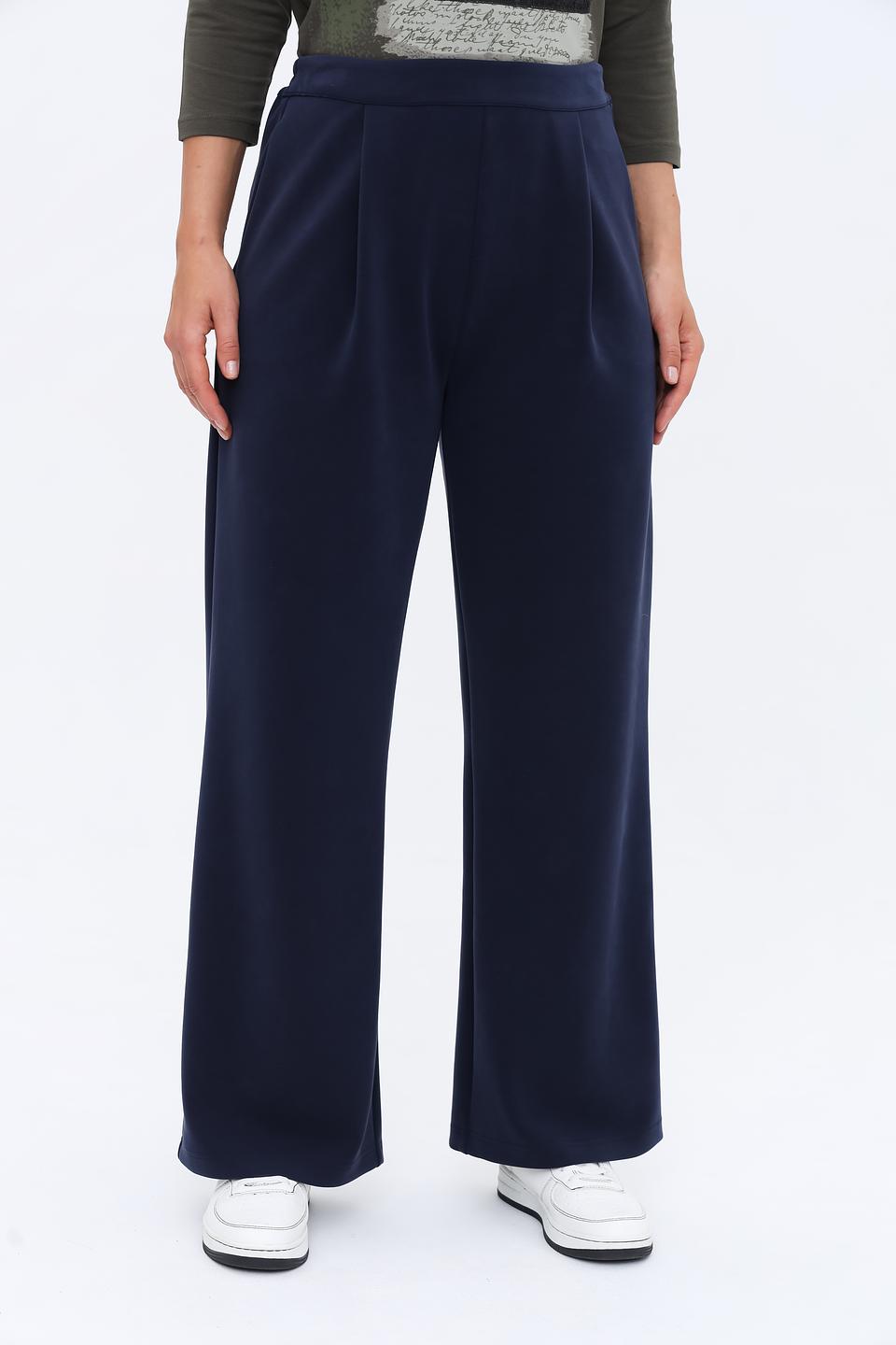 Брюки палаццо You Just White синие