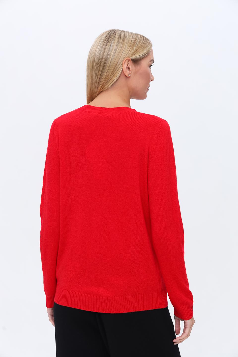 Пуловер Oui с леопардом