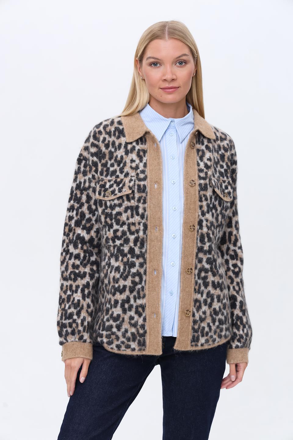 Жакет Oui леопардовый