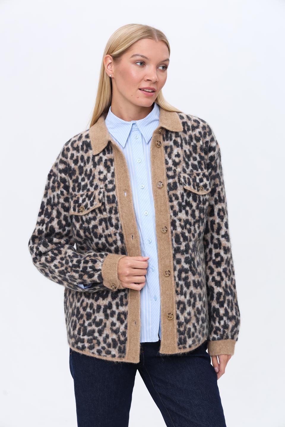 Жакет Oui леопардовый