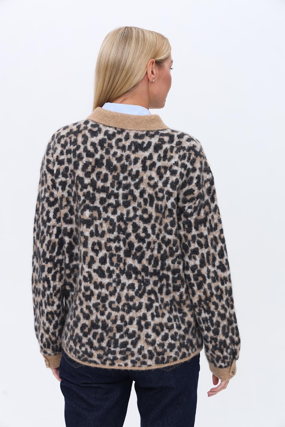Жакет Oui леопардовый