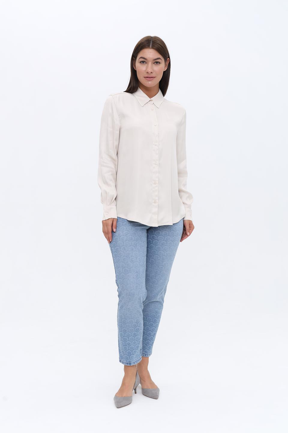 Рубашка Oui женская бежевая