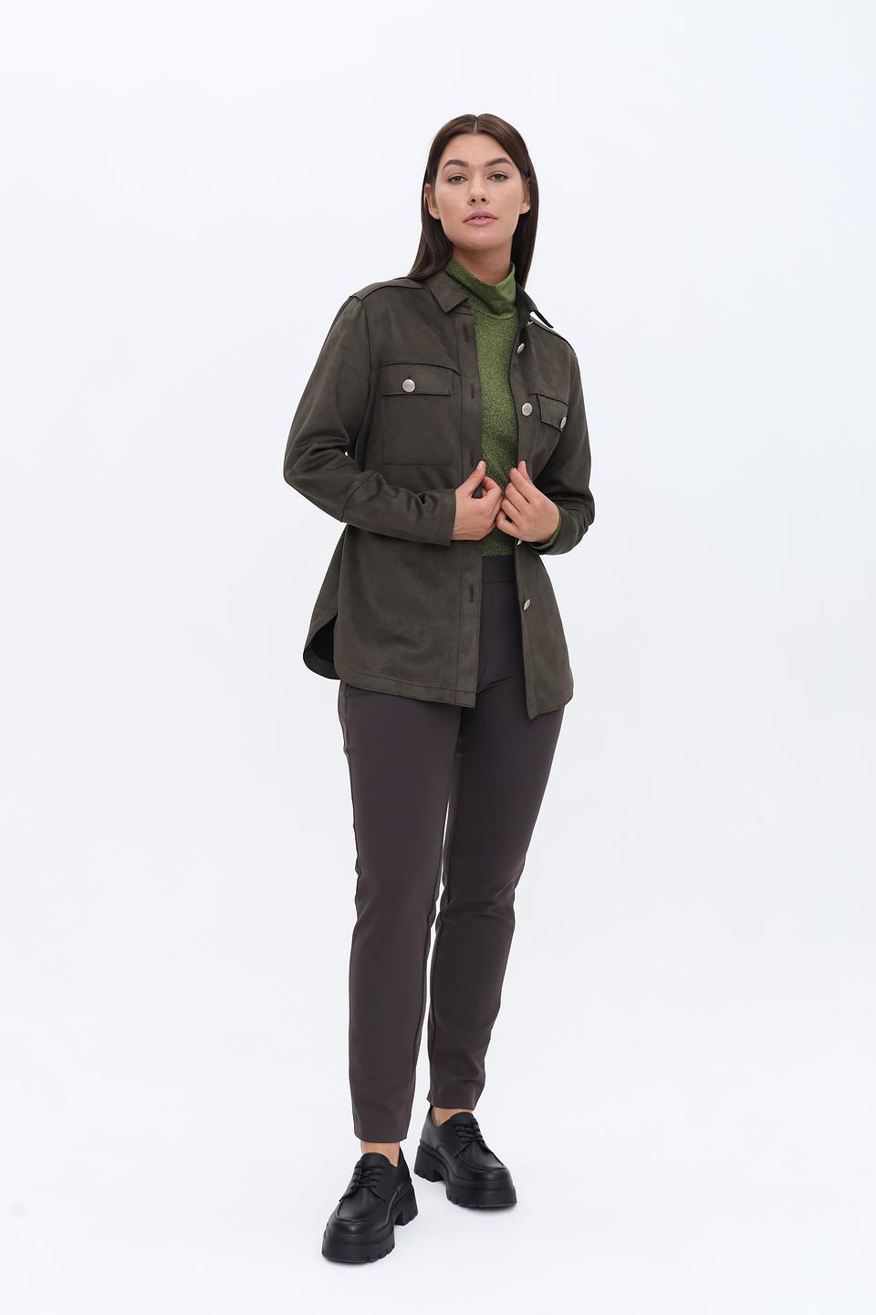 Жакет Bianca из экокожи хаки