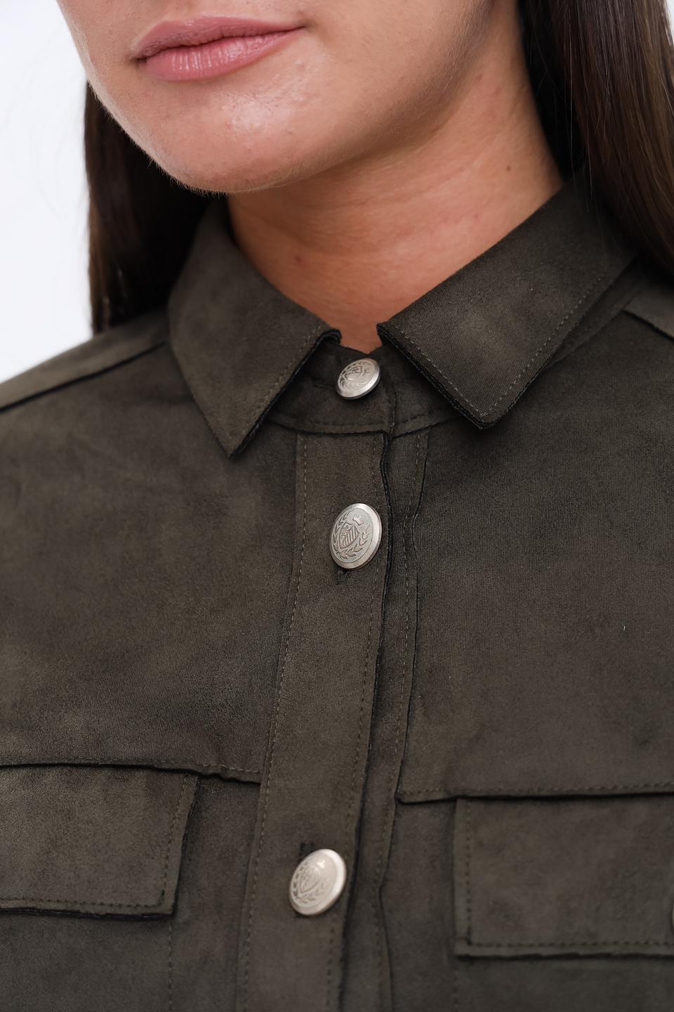 Жакет Bianca из экокожи хаки