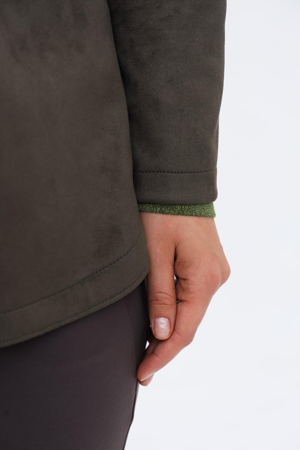 Жакет Bianca из экокожи хаки