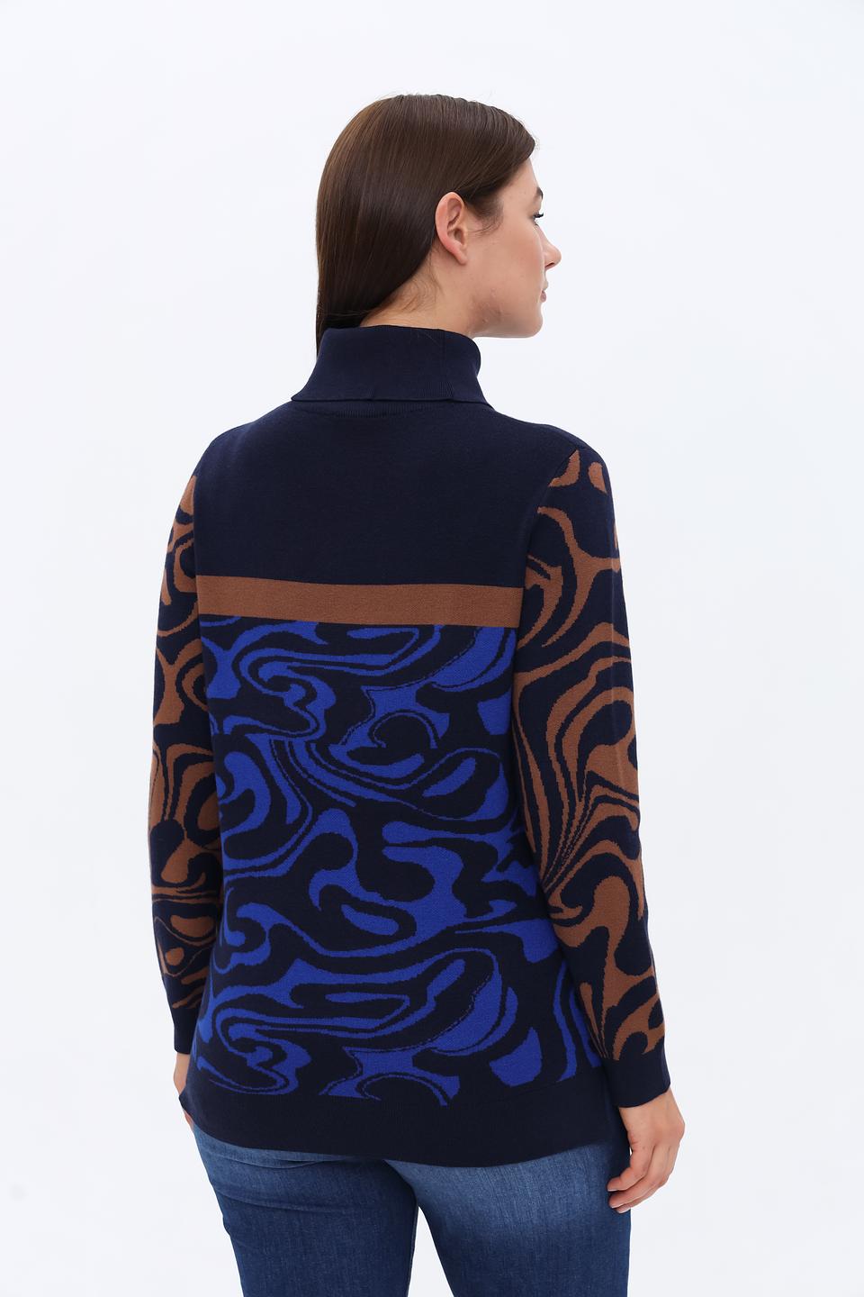 Пуловер Tuzzi с узором синий