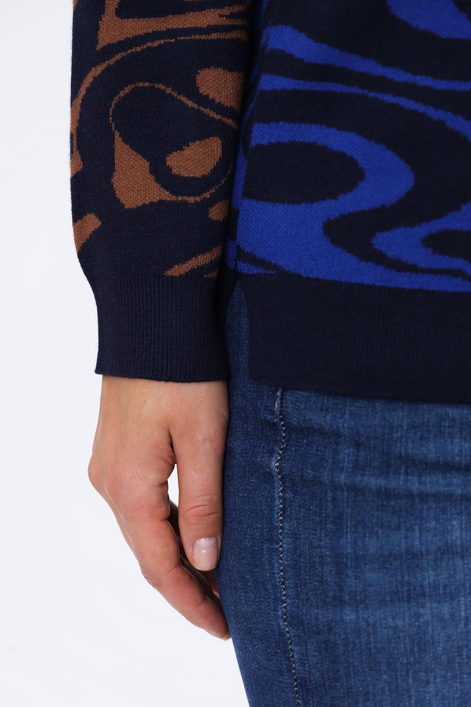 Пуловер Tuzzi с узором синий