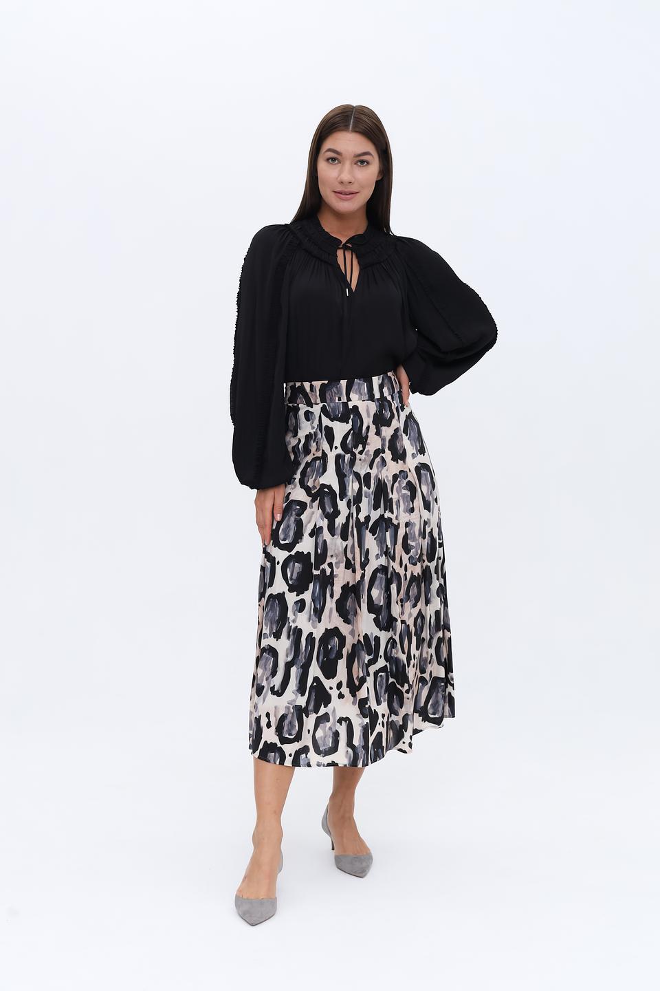 Блуза Marc Cain чёрная с завязкой