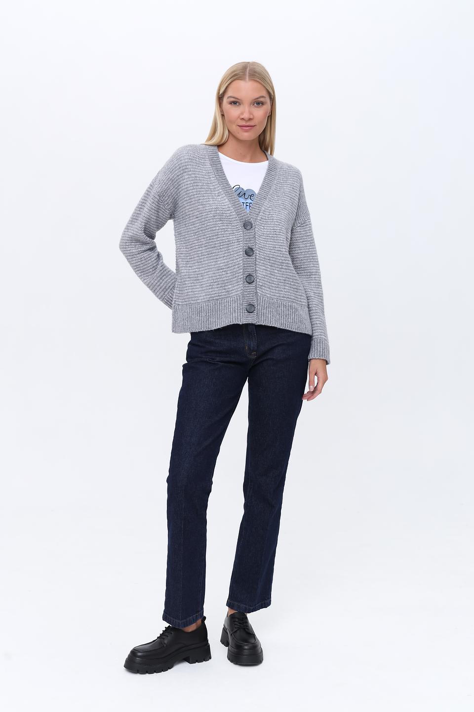 Кардиган Lecomte серый