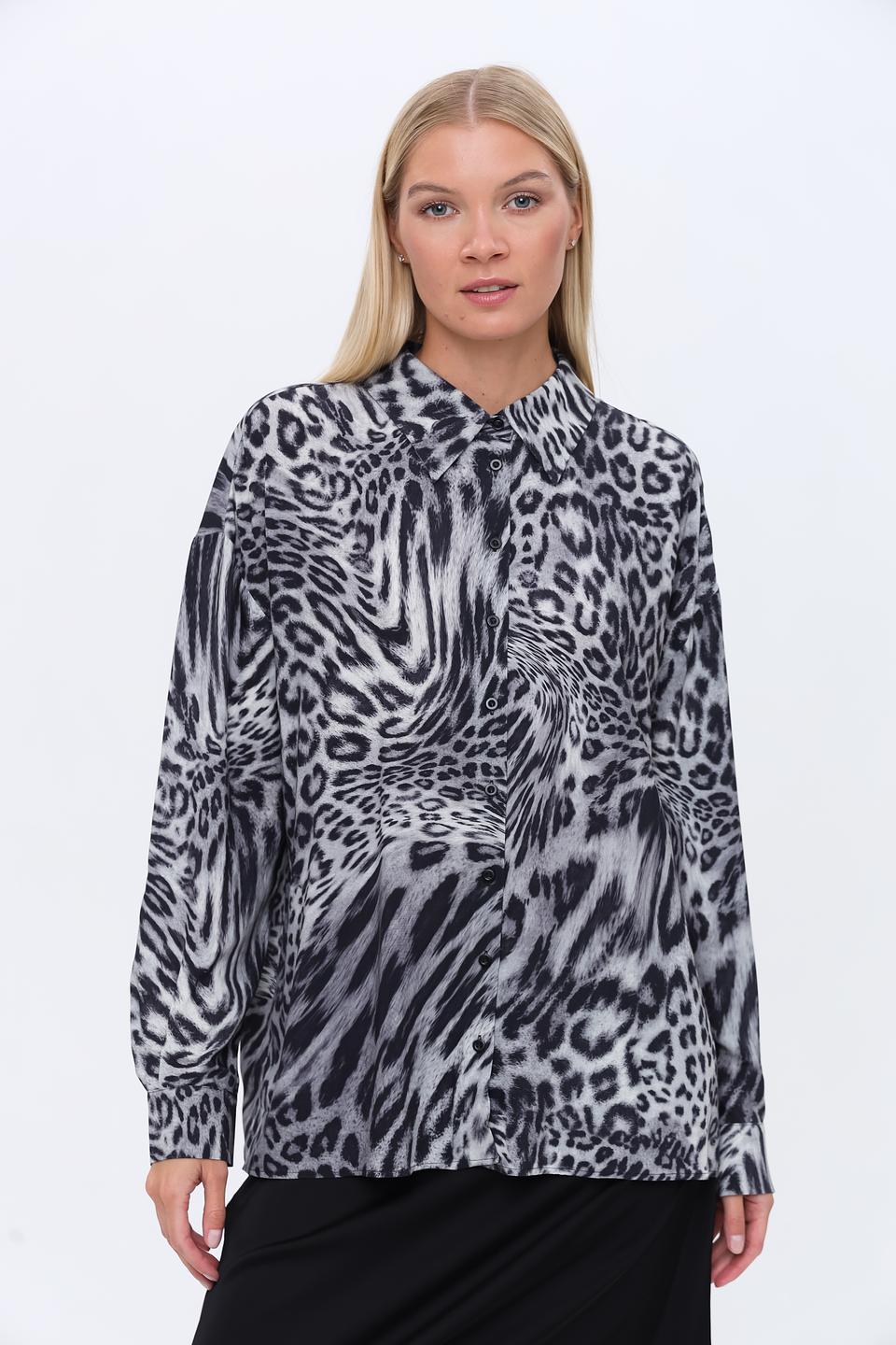 Блуза Monari с принтом хищника