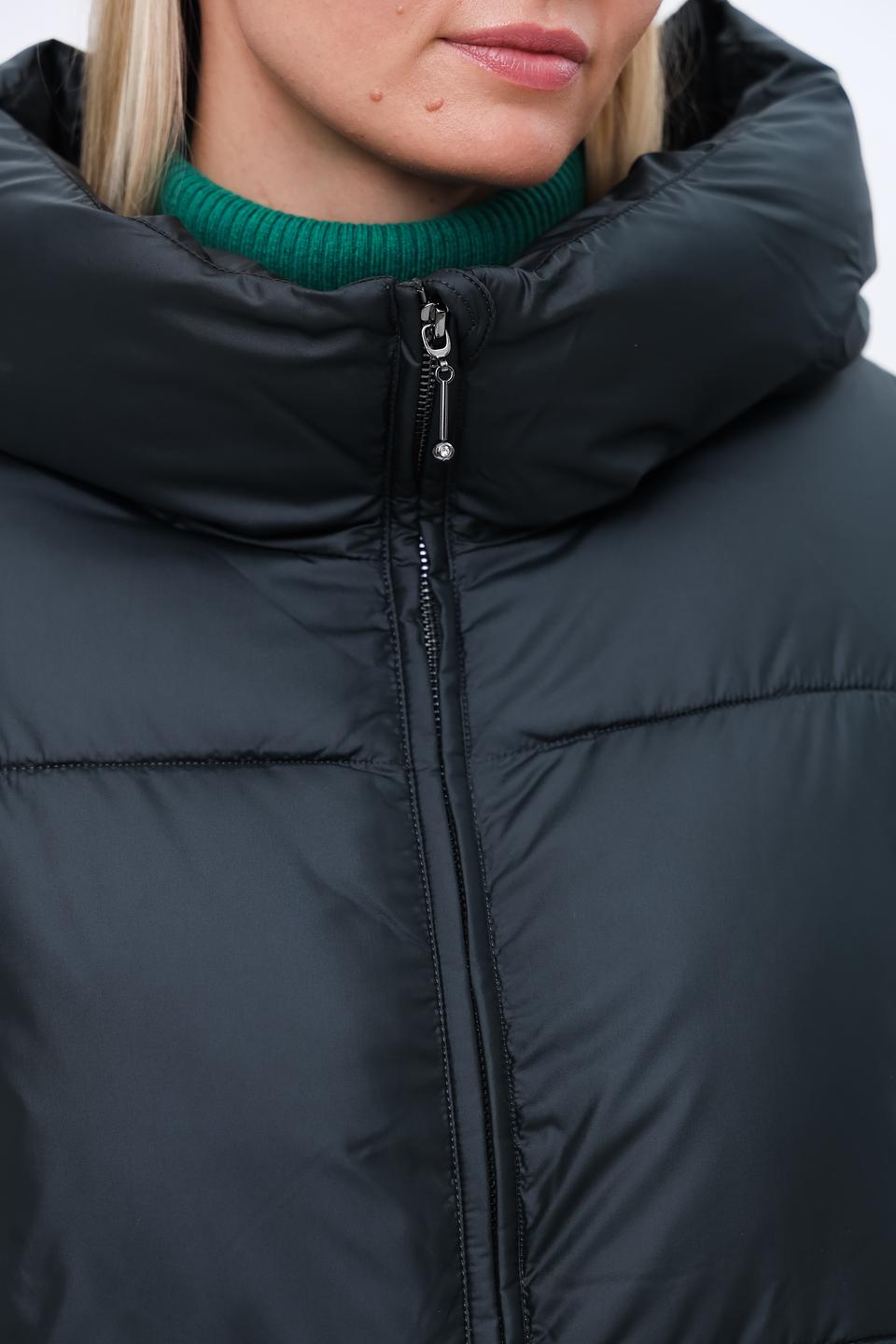 Пальто Pezzo стеганое чёрное