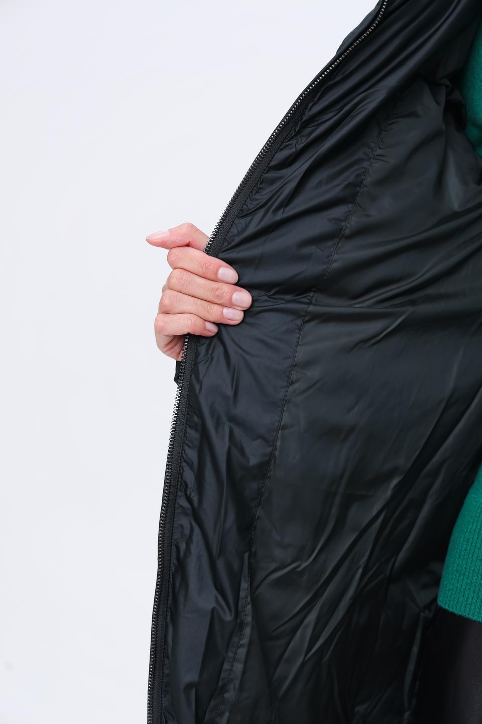 Пальто Pezzo стеганое чёрное