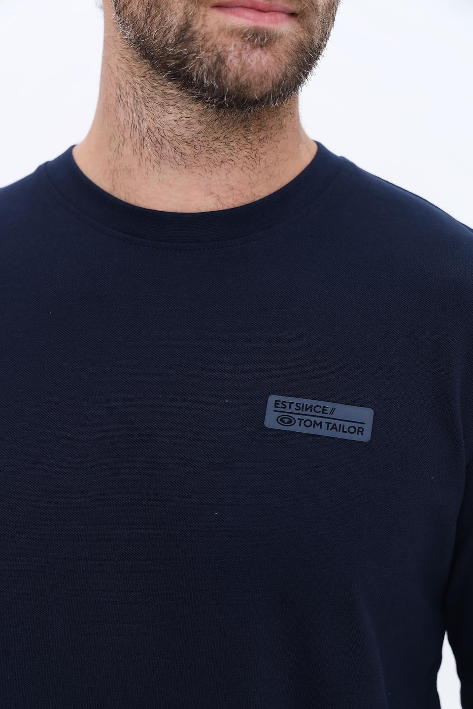 Лонгслив Tom Tailor темно-синий