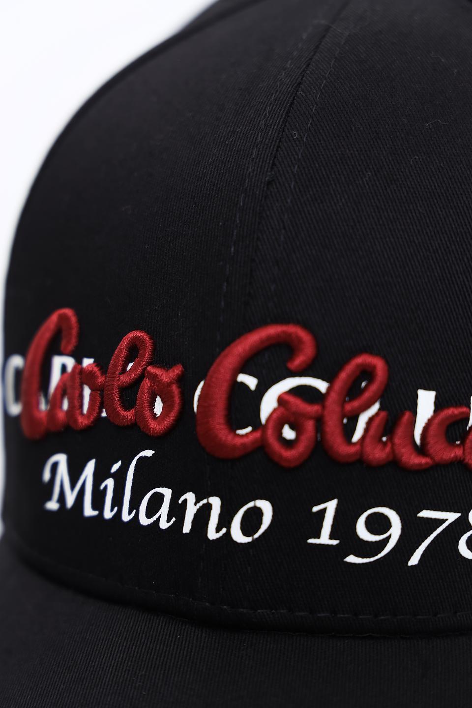 Бейсболка Carlo Colucci чёрная