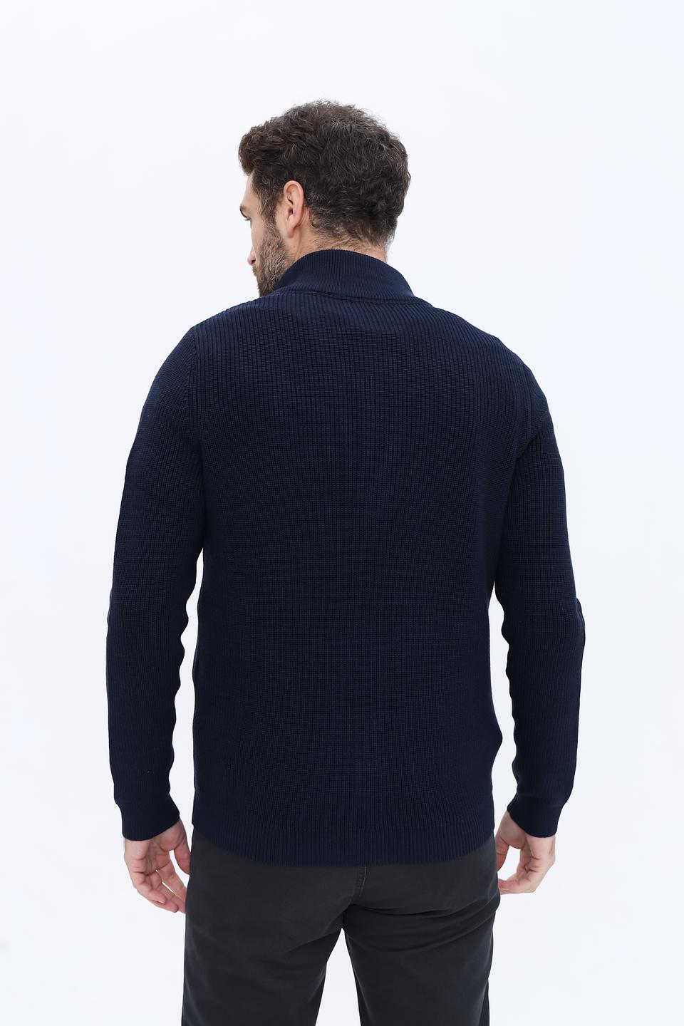 Кардиган Basefield мужской тёмно-синий на молнии