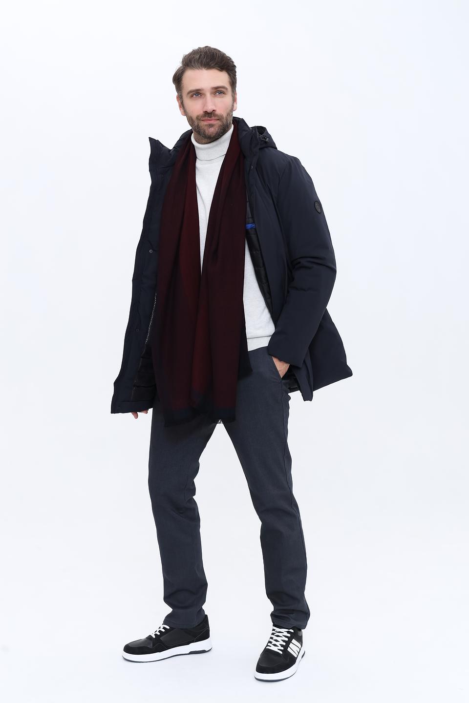 Шарф Bugatti ACC бордовый