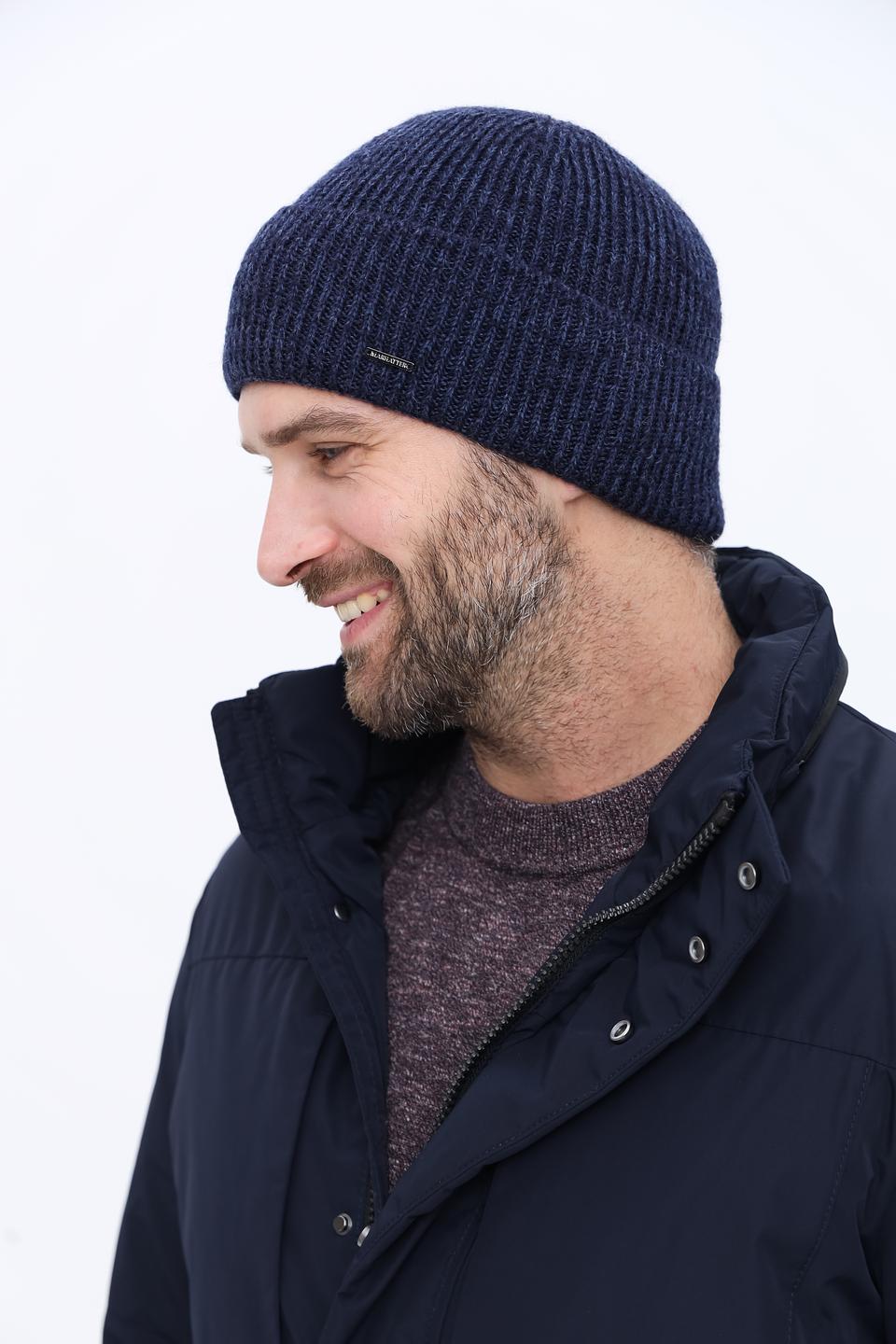 Шапка Marhatter мужская синяя