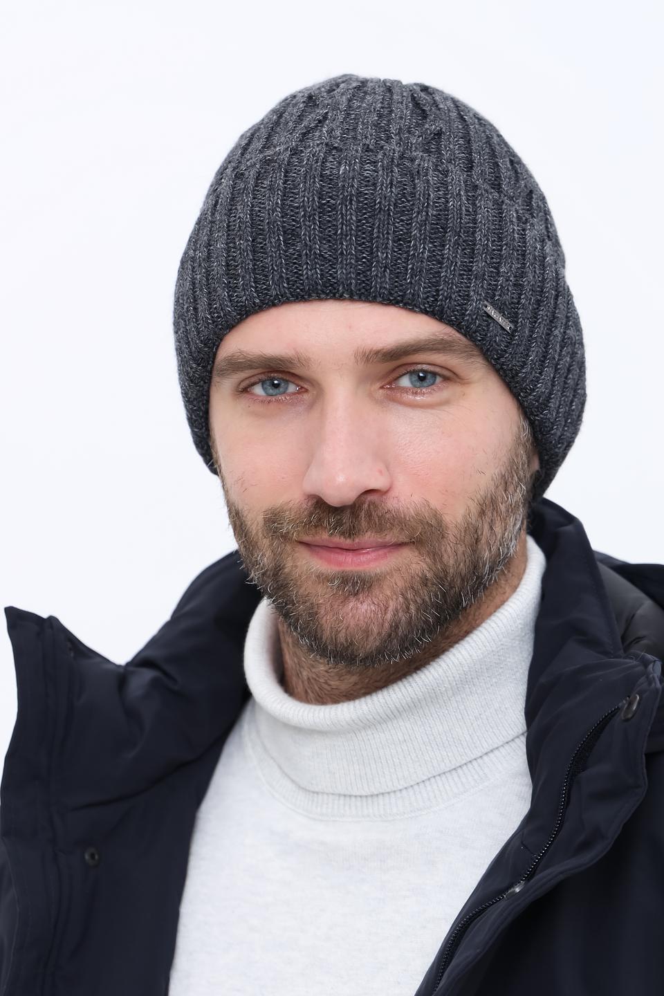 Шапка Marhatter мужская серая