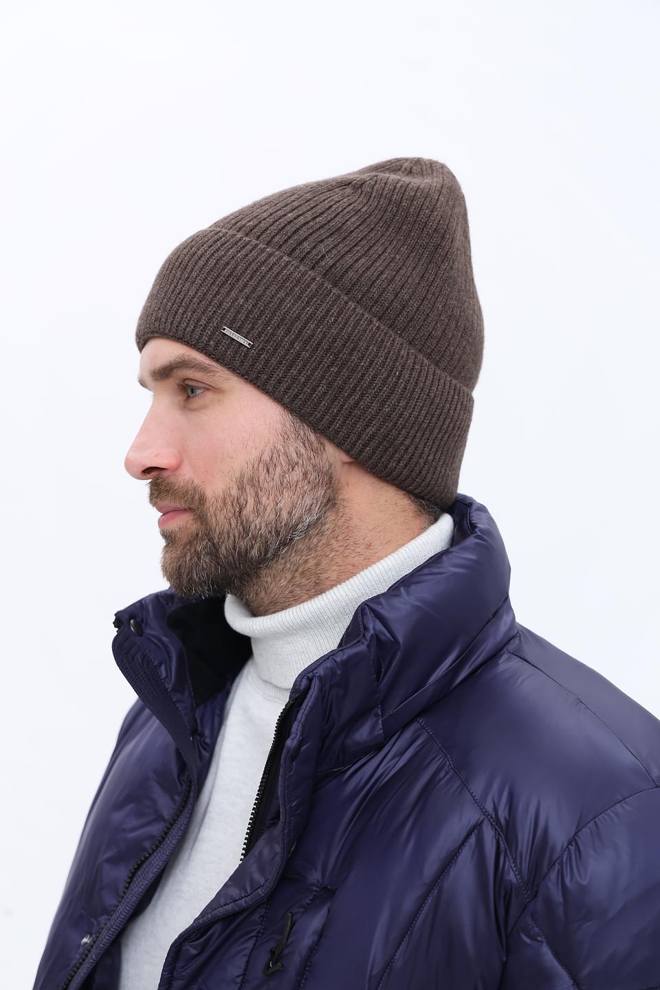 Шапка Marhatter мужская коричневая