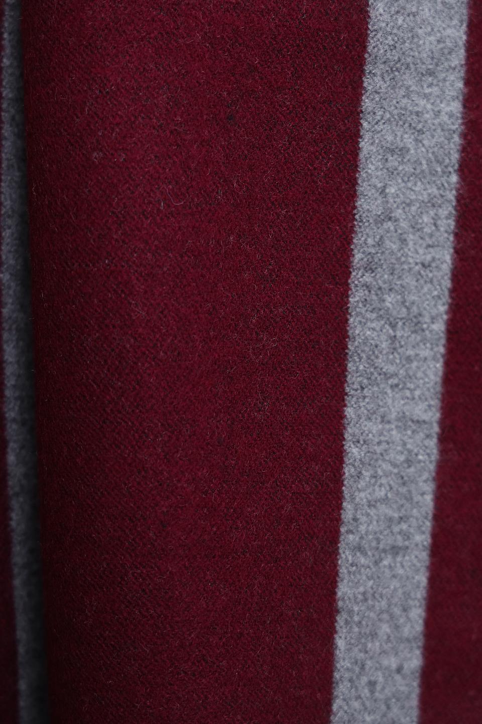 Шарф Pezzo в полоску бордовый