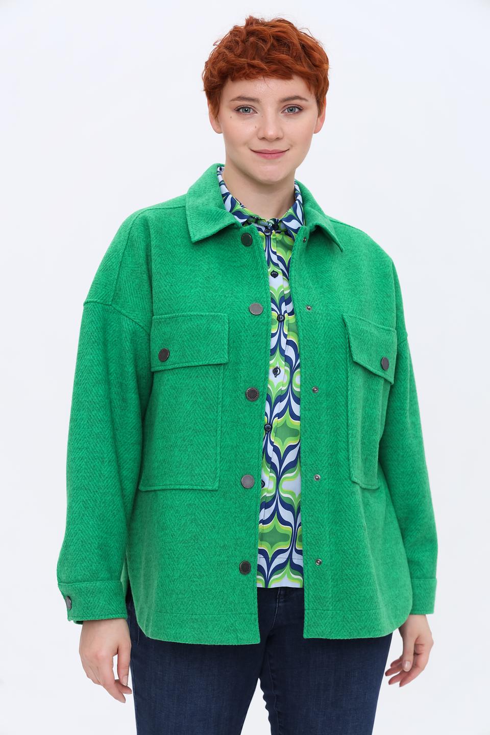 Рубашка You Just White зеленая