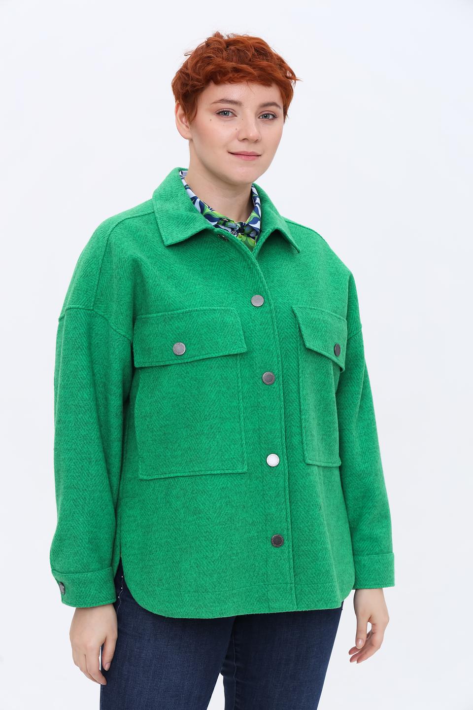 Рубашка You Just White зеленая