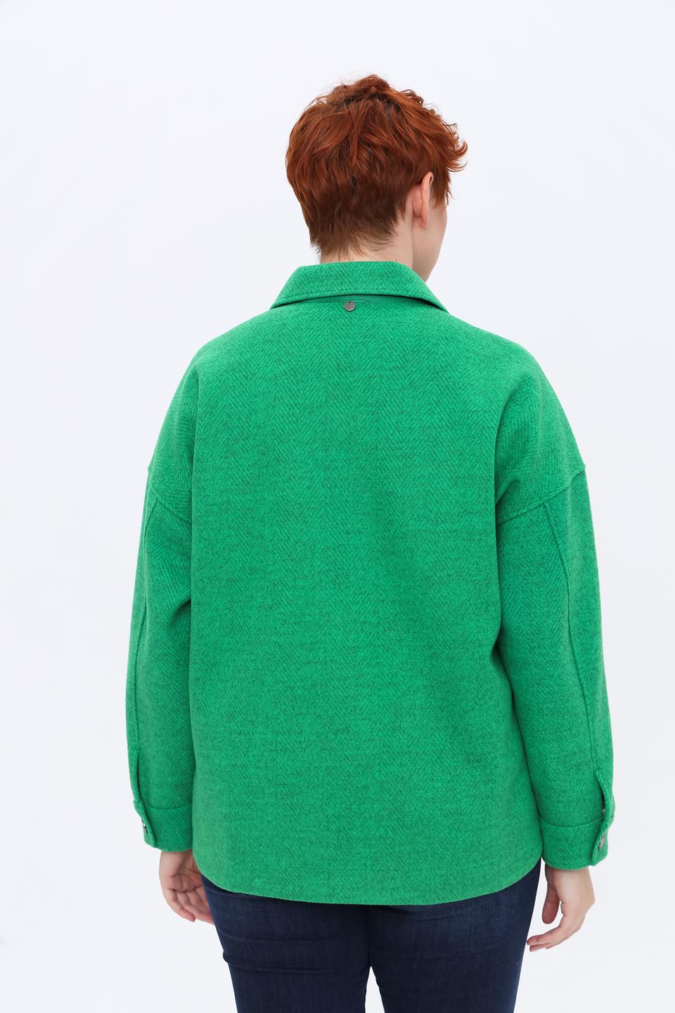 Рубашка You Just White зеленая