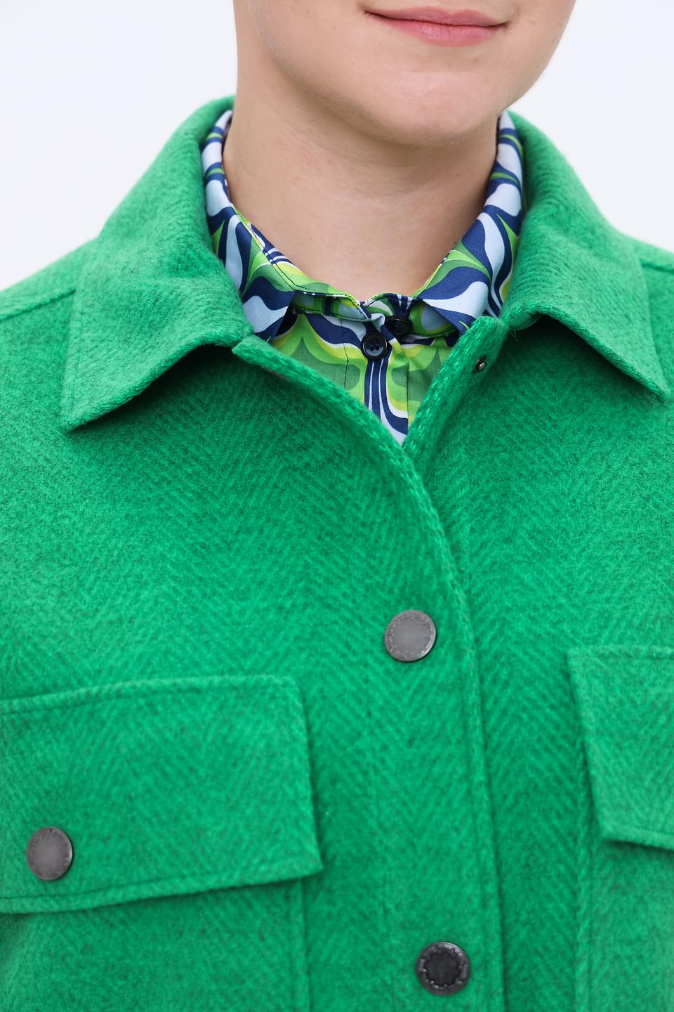 Рубашка You Just White зеленая