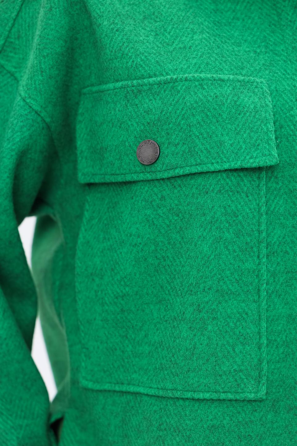 Рубашка You Just White зеленая