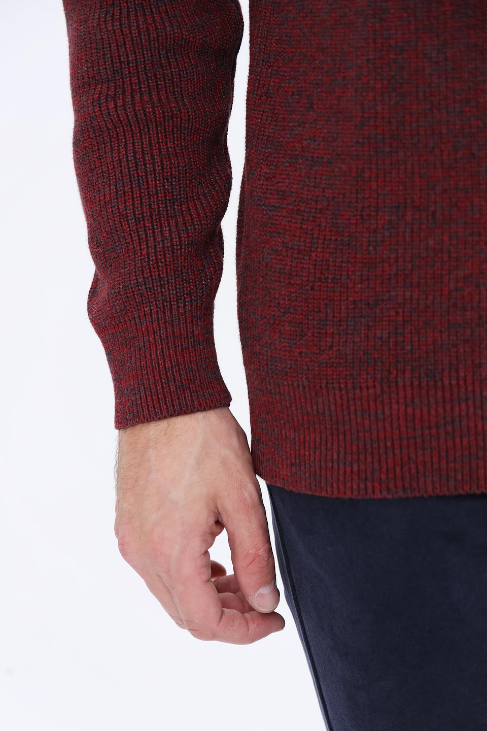 Джемпер Casa Moda с молнией бордовый