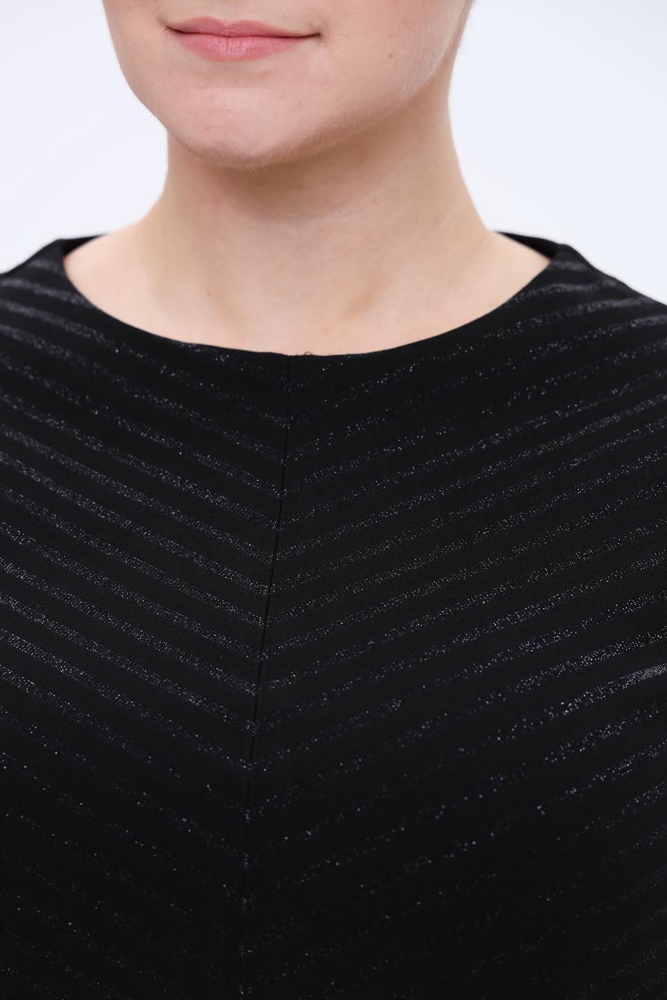 Пуловер Bianca чёрный с узором