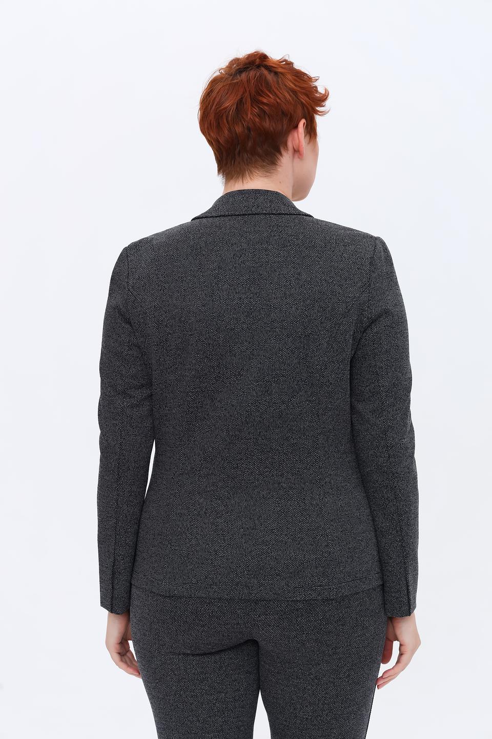 Жакет Lebek в клетку серый