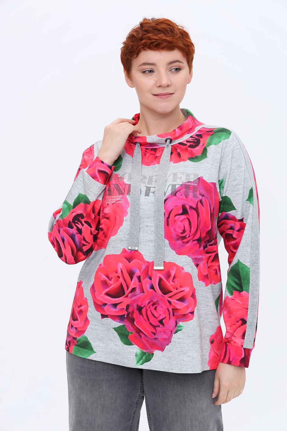 Пуловер Frapp с розами