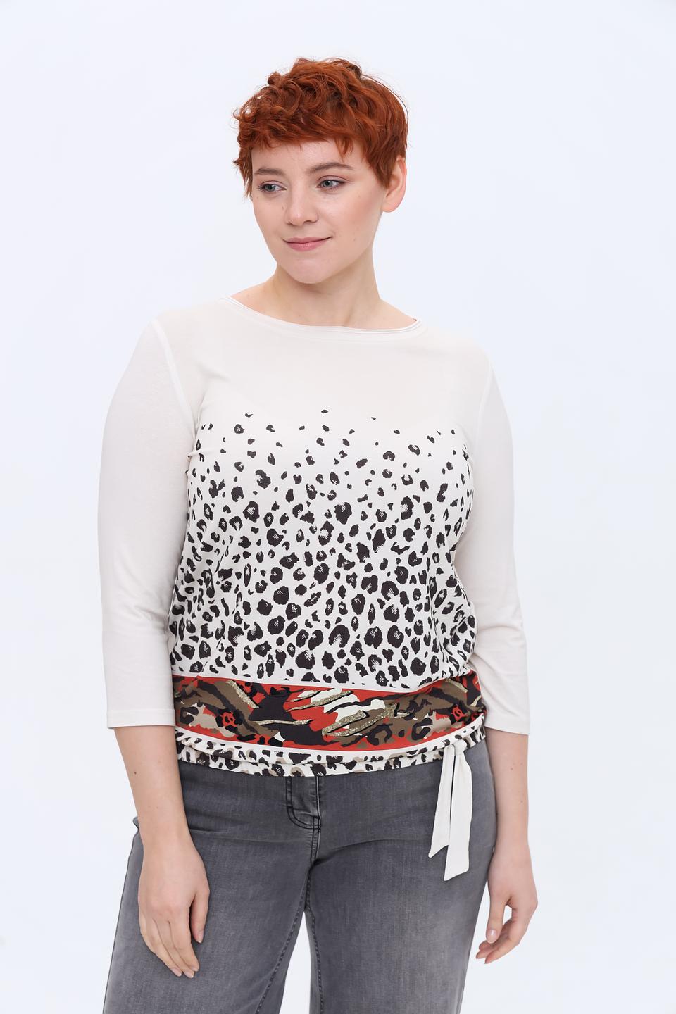 Лонгслив Frank Walder с леопардовым принтом