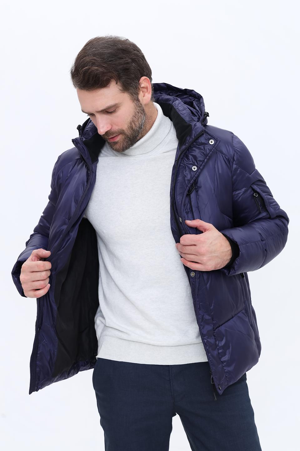 Куртка Pezzo стеганая синяя