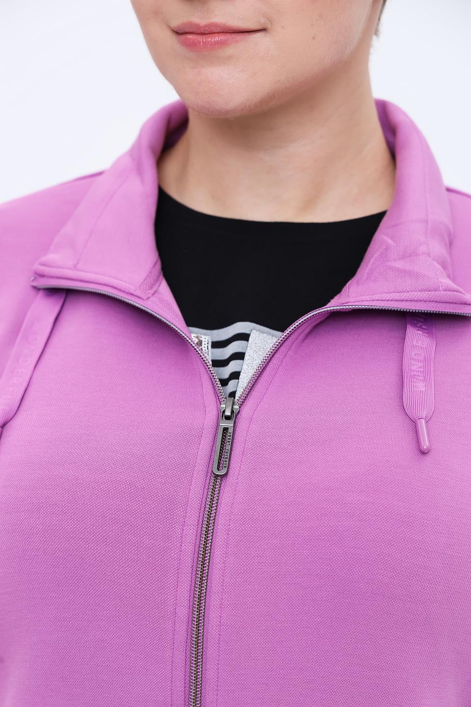 Толстовка Lebek на молнии лавандовая