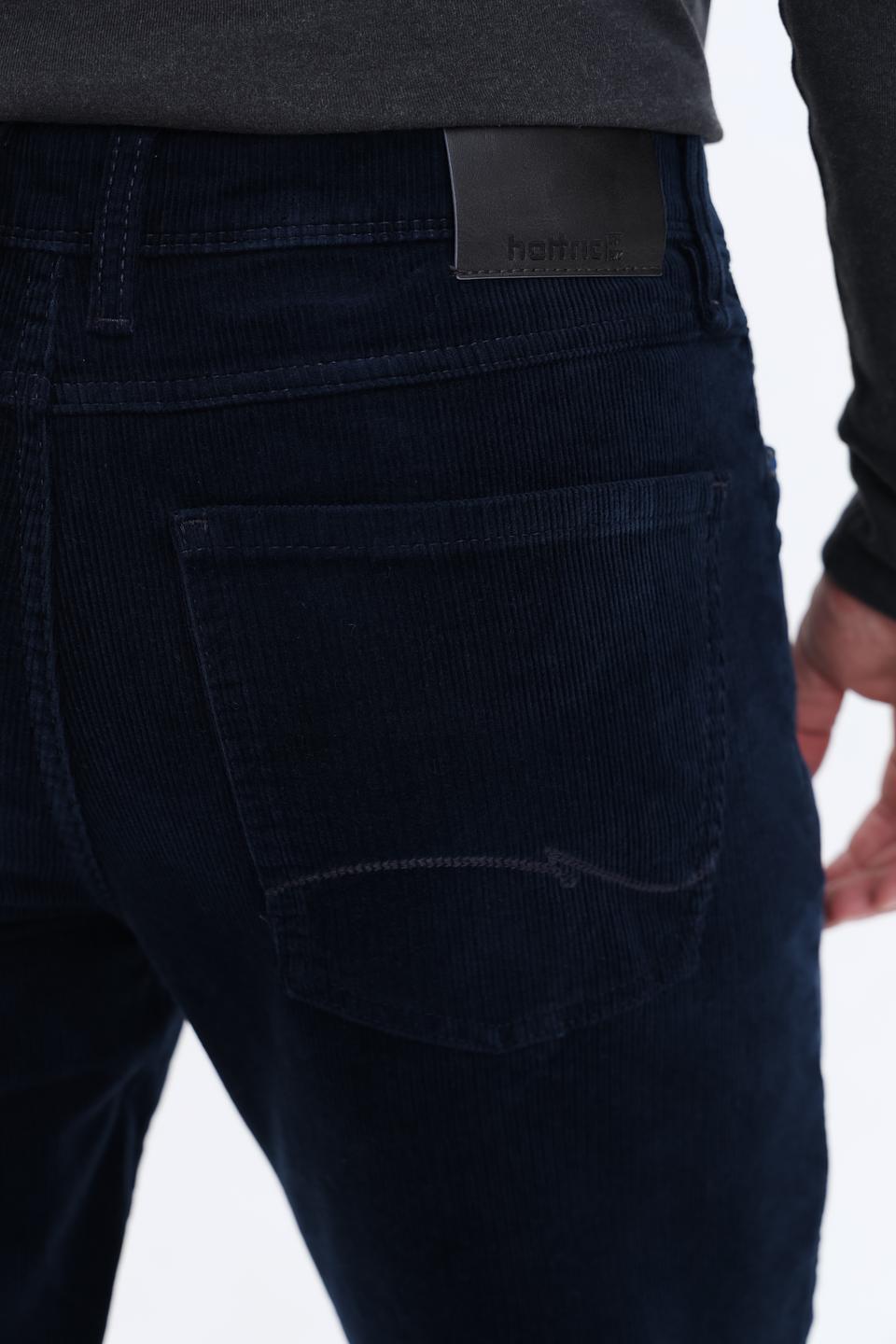 Брюки вельветовые Hattric синие