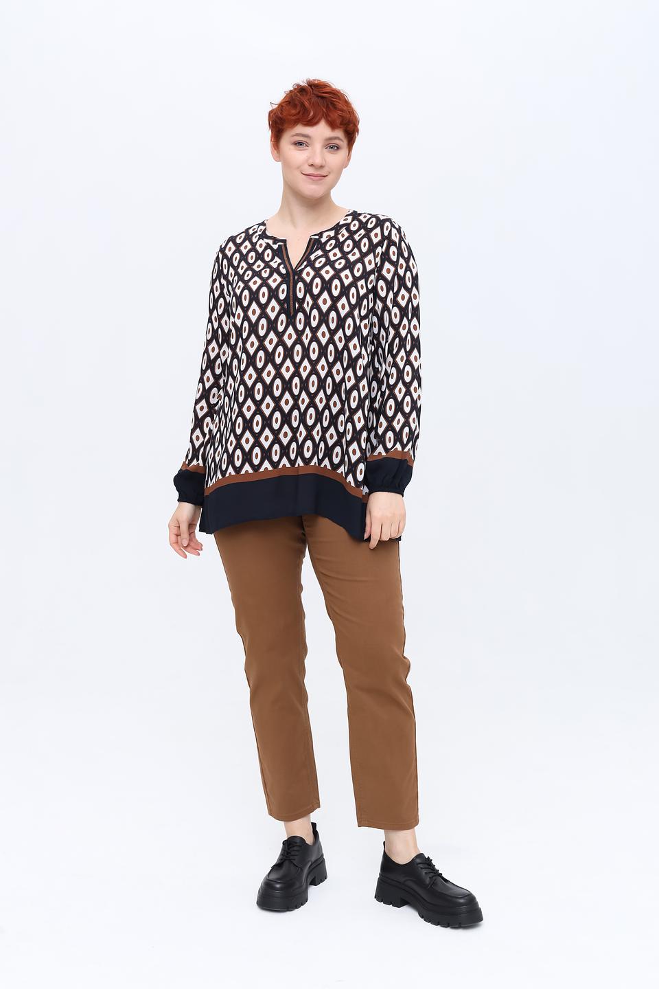 Блуза Frapp с геометрическим принтом