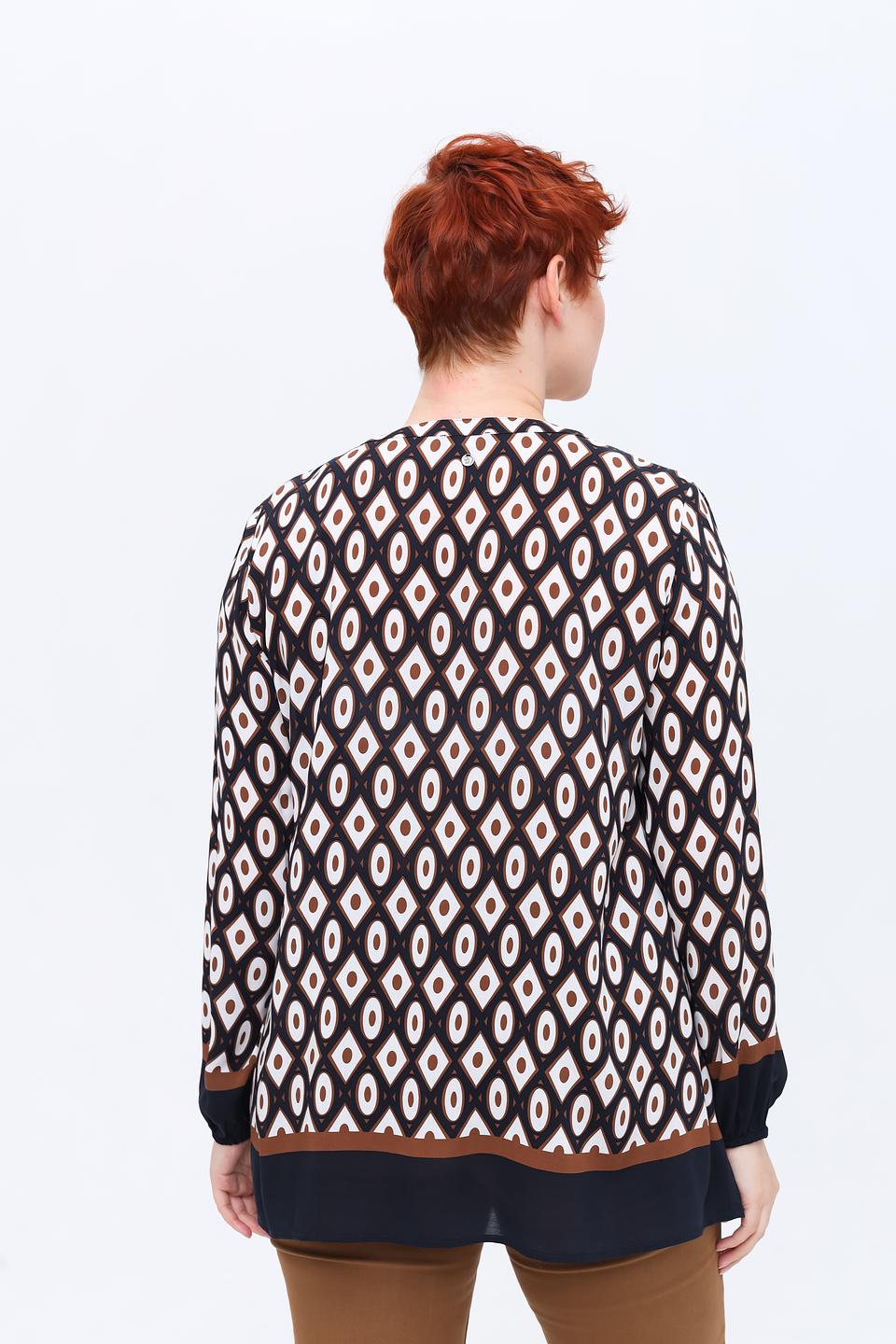 Блуза Frapp с геометрическим принтом