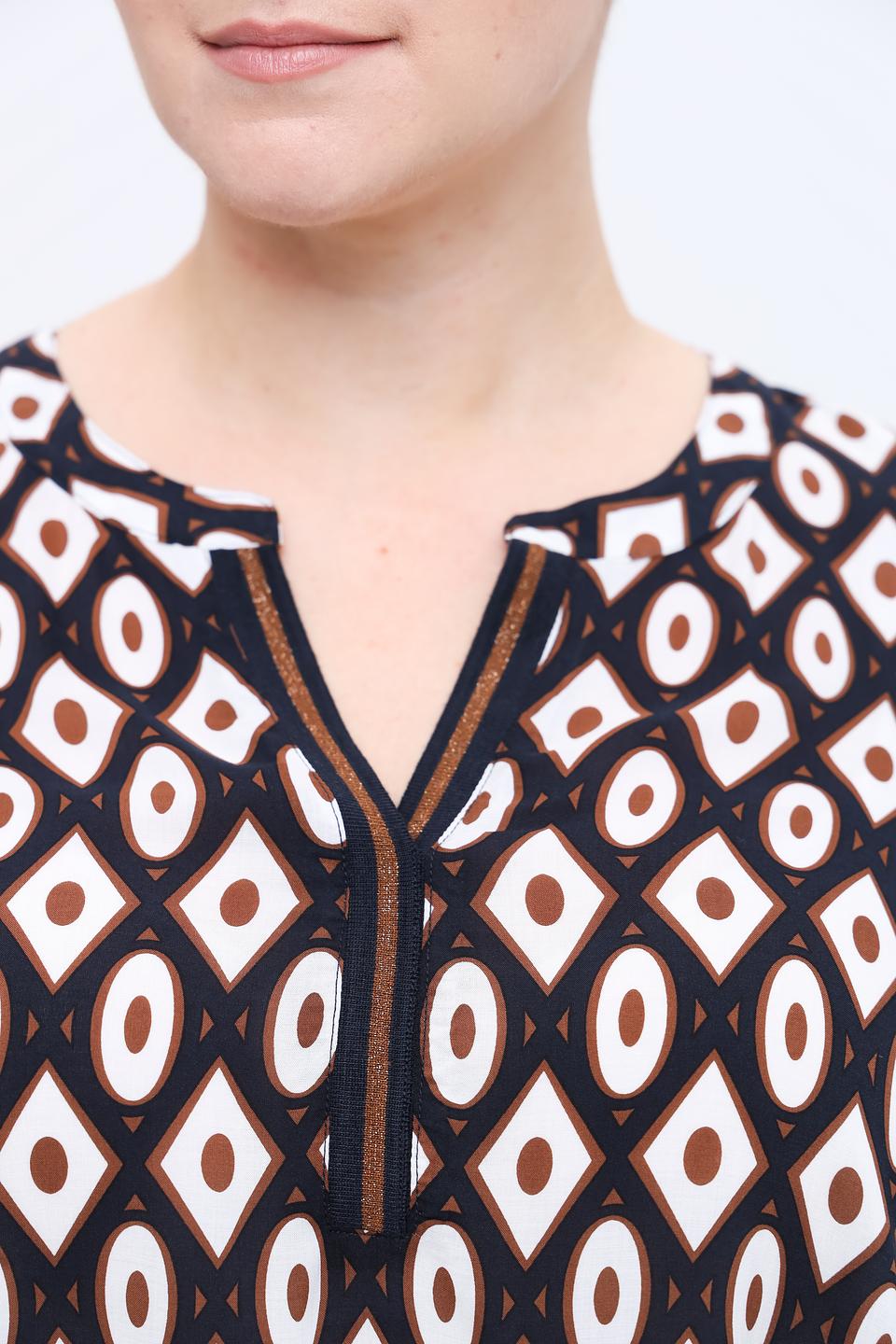 Блуза Frapp с геометрическим принтом