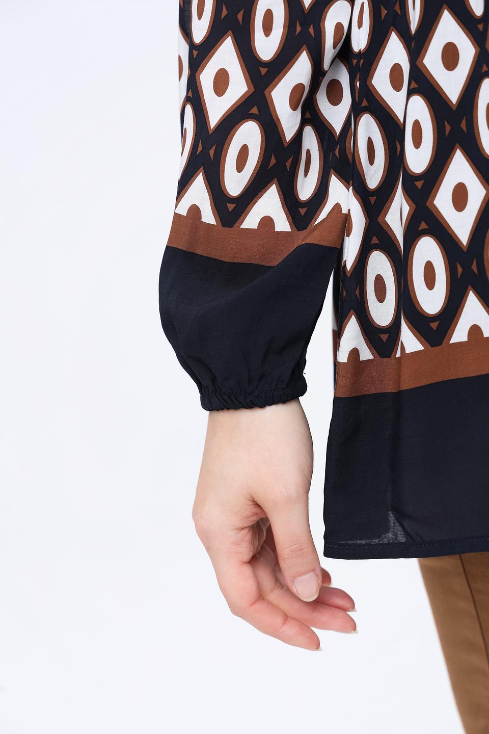 Блуза Frapp с геометрическим принтом