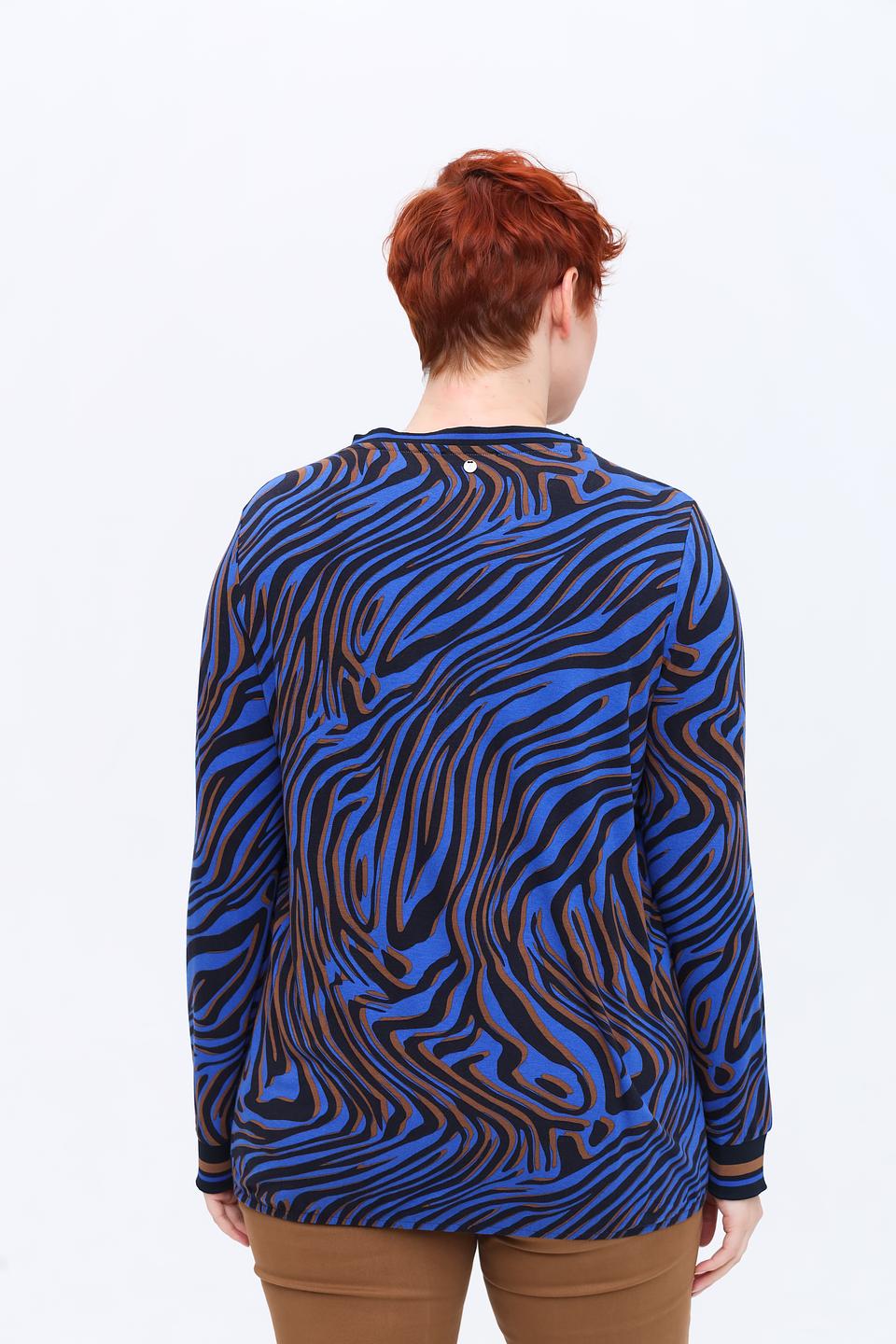 Лонгслив Frapp с принтом зебра