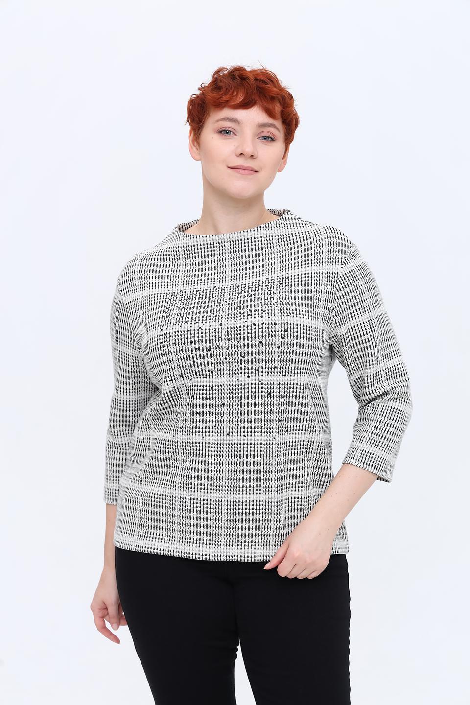 Пуловер Rabe collection в клетку