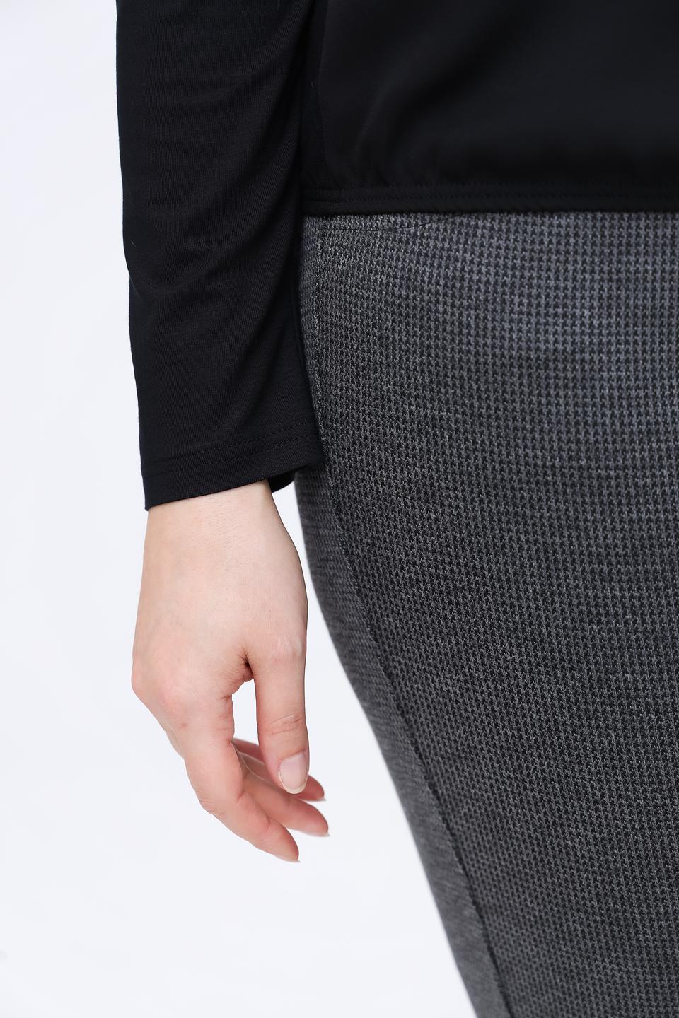 Блуза Frank Walder с воротником-поло чёрная