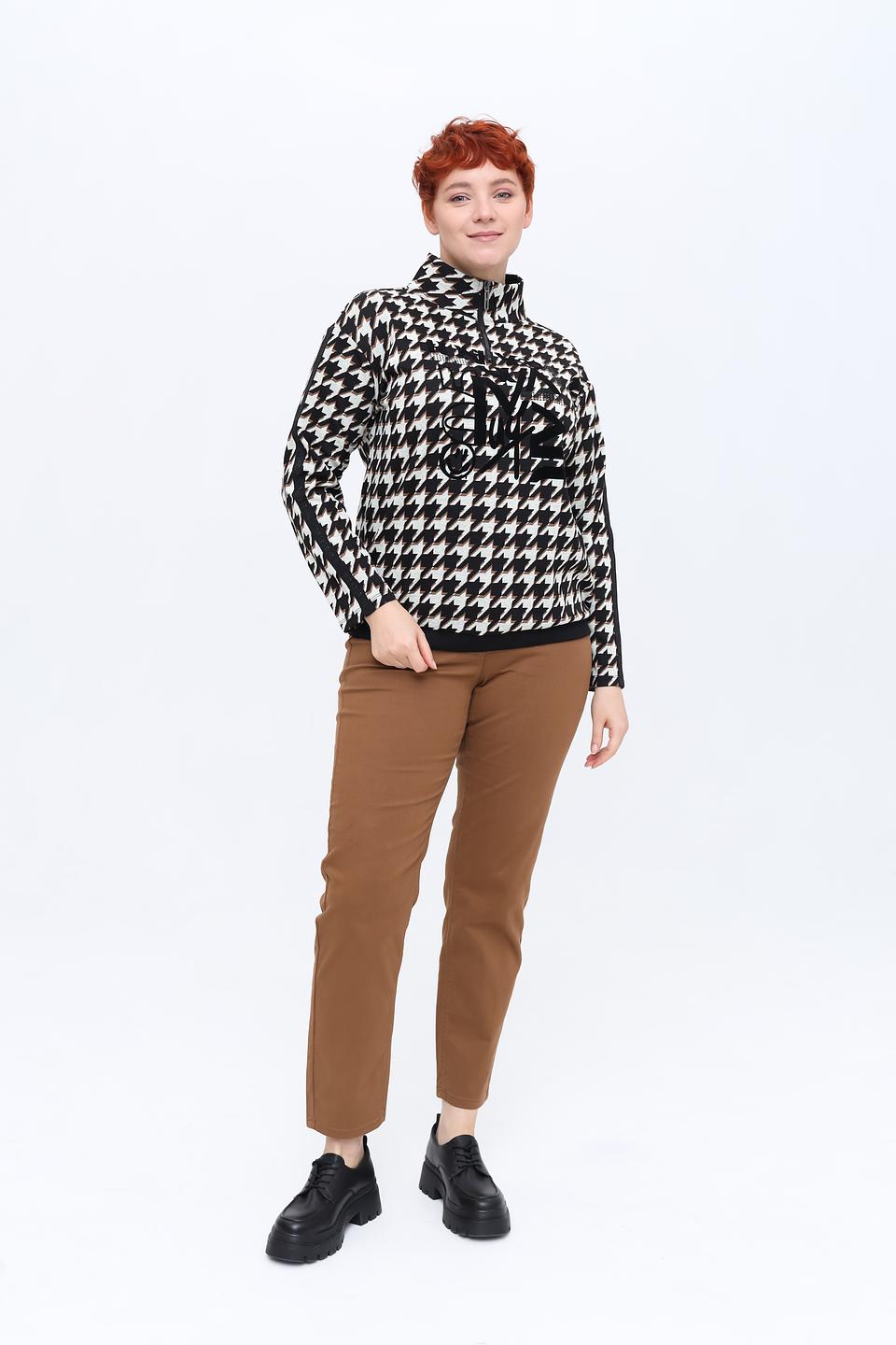 Пуловер Lebek в клетку